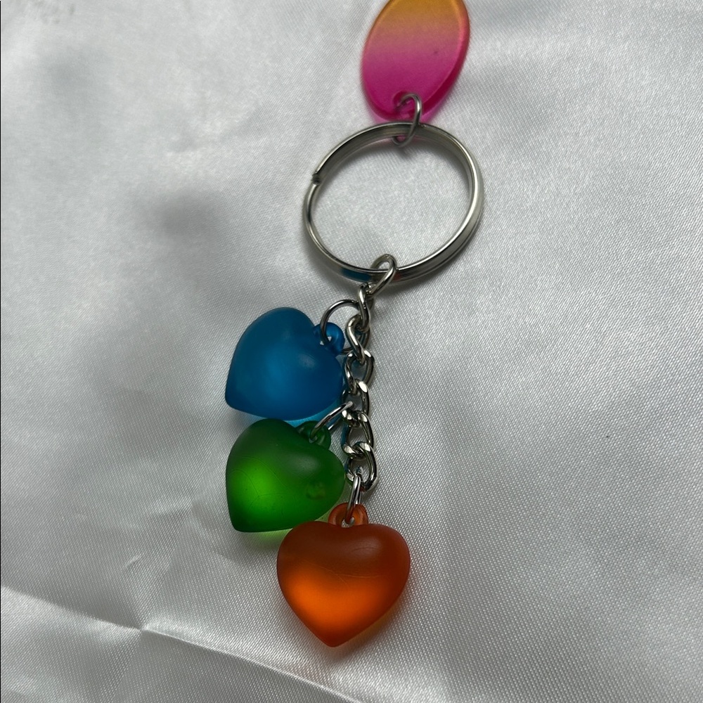 Keychain Multicolor Heart Key Holder - Picture 7 of 9